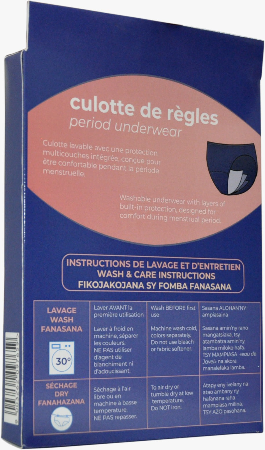 Culotte menstruelle lavable